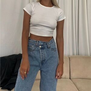 Classic White Crop Top